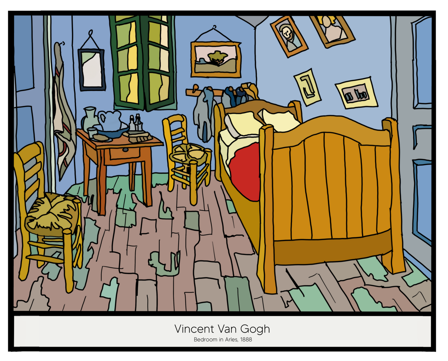 The Bed - Vincent Van Gogh T-shirt